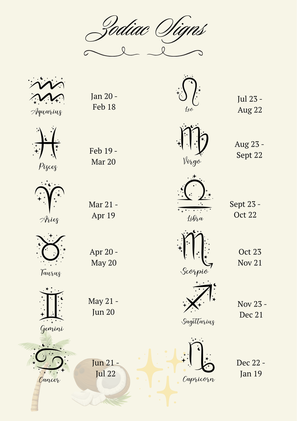 Encrusted Zodiac Sign Necklace