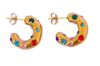 Colette Encrusted Hoop