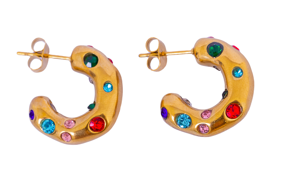 Colette Encrusted Hoop